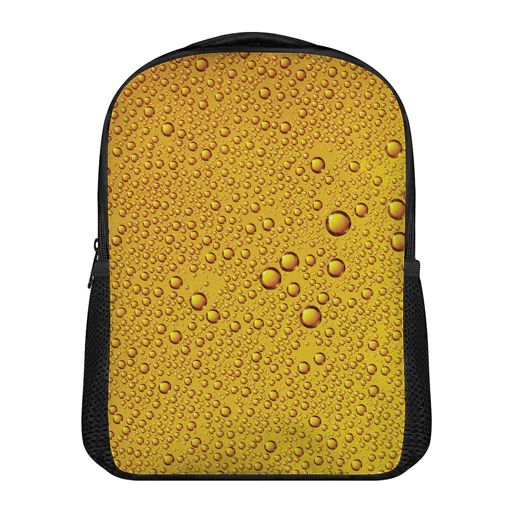 Water Drops On Beer Print Casual Backpack