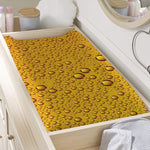Water Drops On Beer Print Changing Pad Cover