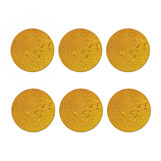 Water Drops On Beer Print Coaster Set