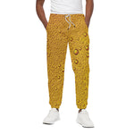 Water Drops On Beer Print Cotton Pants