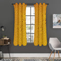Water Drops On Beer Print Grommet Curtain Panels