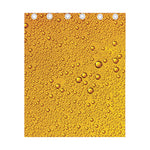 Water Drops On Beer Print Curtain