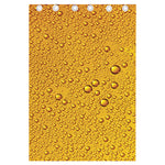 Water Drops On Beer Print Curtain