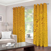 Water Drops On Beer Print Extra Wide Grommet Curtains