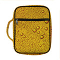 Water Drops On Beer Print Front Pocket Bible Bag