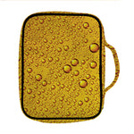 Water Drops On Beer Print Front Pocket Bible Bag