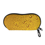 Water Drops On Beer Print Glasses Case