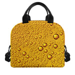 Water Drops On Beer Print Insulated Lunch Bag