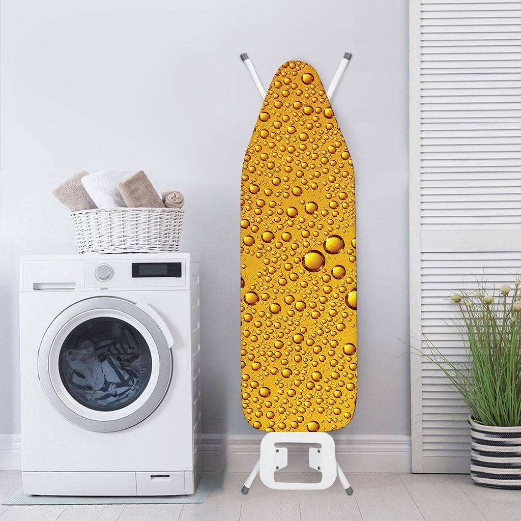 Water Drops On Beer Print Ironing Board Cover
