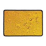 Water Drops On Beer Print Kitchen Mat