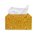 Water Drops On Beer Print Leather Tissue Box Cover