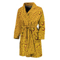 Water Drops On Beer Print Men's Bathrobe