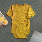 Water Drops On Beer Print Men's Bodysuit