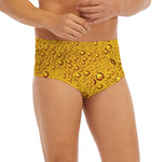 Water Drops On Beer Print Men's Briefs