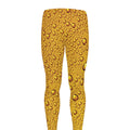 Water Drops On Beer Print Men's Leggings