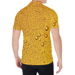 Water Drops On Beer Print Men's Shirt