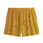 Water Drops On Beer Print Mesh Shorts