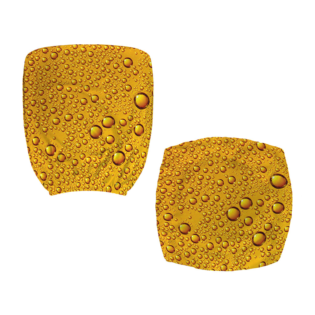 Water Drops On Beer Print Office Chair Cover