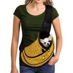 Water Drops On Beer Print Pet Sling Carrier