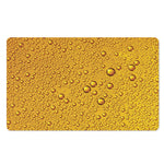 Water Drops On Beer Print Polyester Doormat