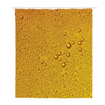 Water Drops On Beer Print Polyester Shower Curtain