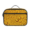 Water Drops On Beer Print Portable Lunch Bag