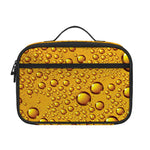 Water Drops On Beer Print Portable Lunch Bag