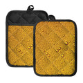 Water Drops On Beer Print Pot Holders With Pocket