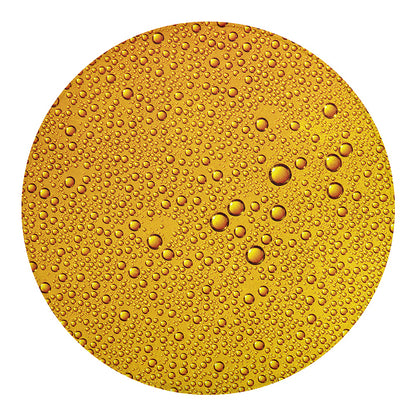 Water Drops On Beer Print Round Blanket