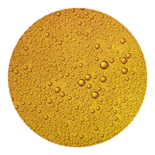 Water Drops On Beer Print Round Blanket