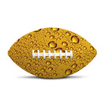 Water Drops On Beer Print Rugby Ball