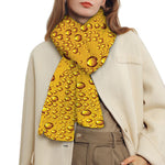 Water Drops On Beer Print Scarf