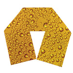 Water Drops On Beer Print Scarf