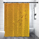 Water Drops On Beer Print Shower Curtain