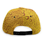 Water Drops On Beer Print Snapback Cap