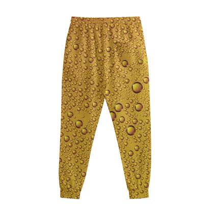 Water Drops On Beer Print Sweatpants