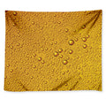 Water Drops On Beer Print Tapestry