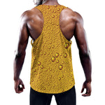 Water Drops On Beer Print Training Tank Top