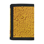 Water Drops On Beer Print Trifold Wallet