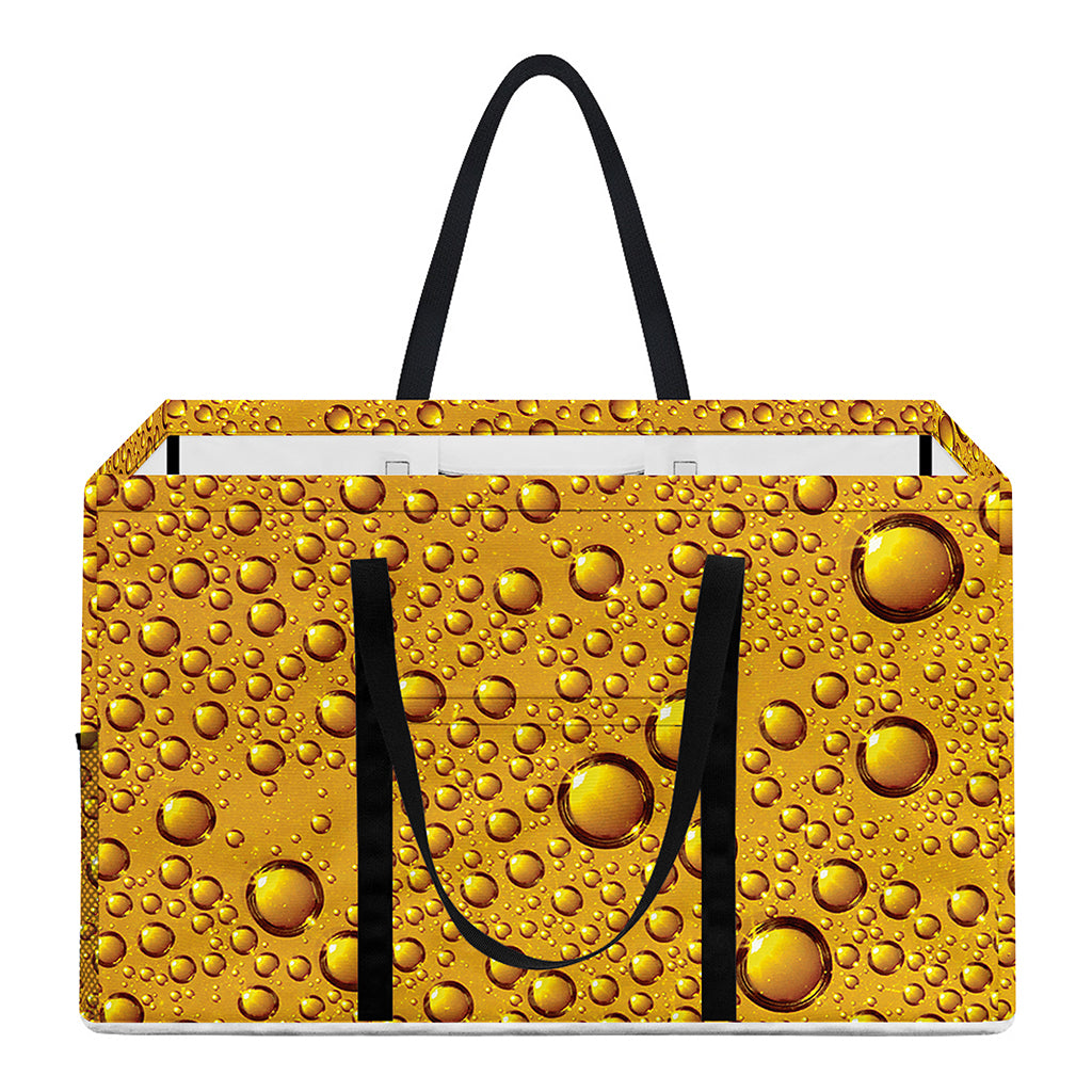 Water Drops On Beer Print Utility Tote Bag