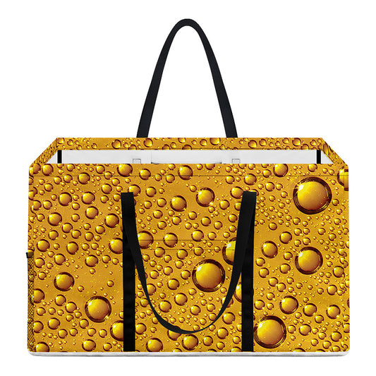 Water Drops On Beer Print Utility Tote Bag