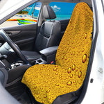 Water Drops On Beer Print Waterproof Car Seat Cover