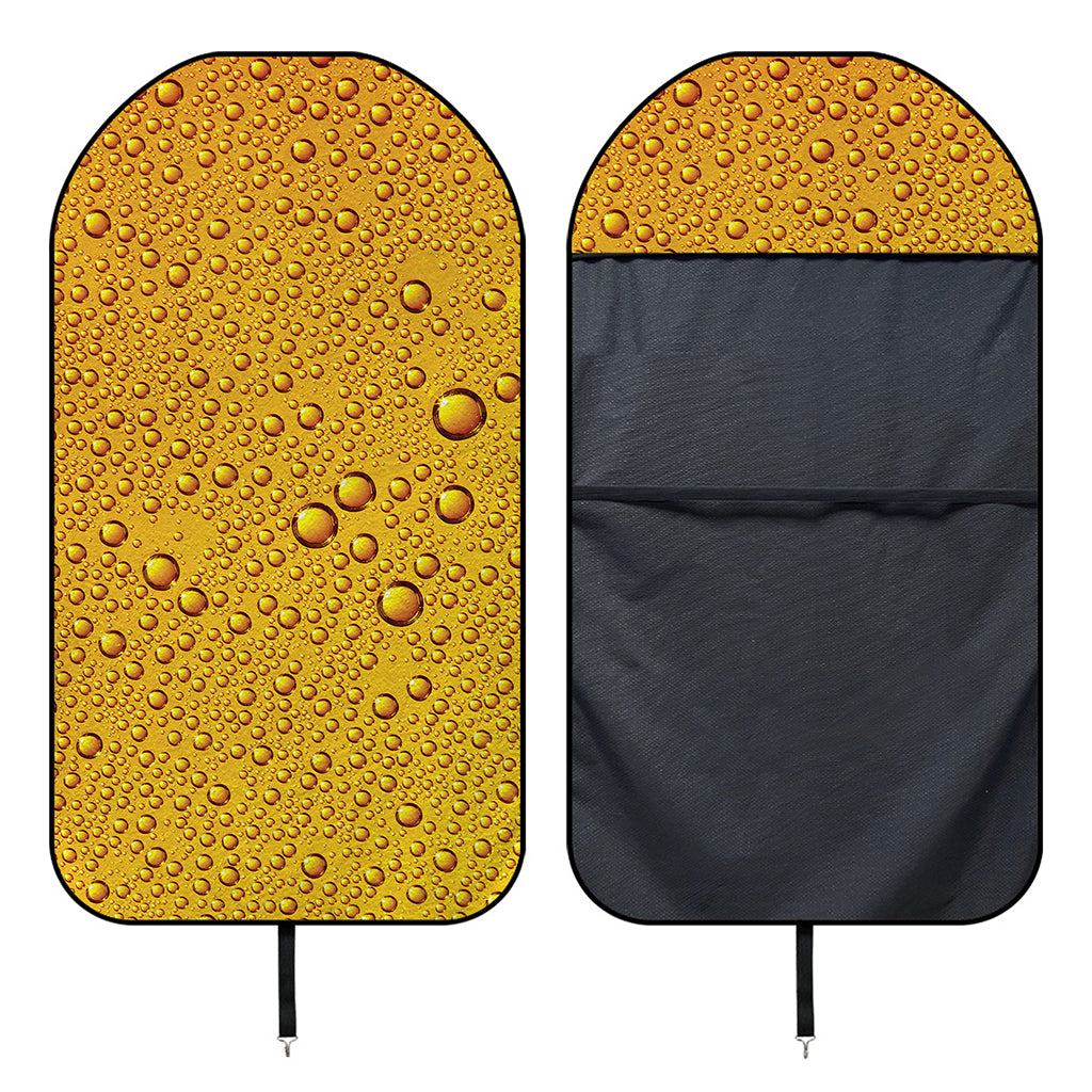 Water Drops On Beer Print Waterproof Car Seat Cover