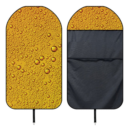 Water Drops On Beer Print Waterproof Car Seat Cover