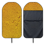 Water Drops On Beer Print Waterproof Car Seat Cover