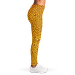Water Drops On Beer Print Women's Leggings