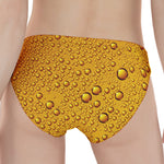 Water Drops On Beer Print Women's Panties