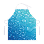 Water Drops Print Adjustable Apron