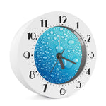 Water Drops Print Alarm Clock