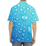 Water Drops Print Aloha Shirt